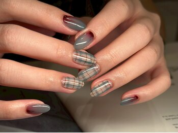 アース ネイルアンドアイラッシュ 甲府昭和店(HAIR & MAKE EARTH Nail&Eyelash)/デザインチェック　￥12500