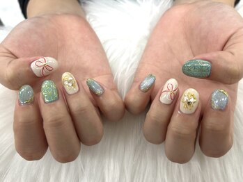 ディーネイル 池袋(D-nail)/[木村]和柄成人式ネイル