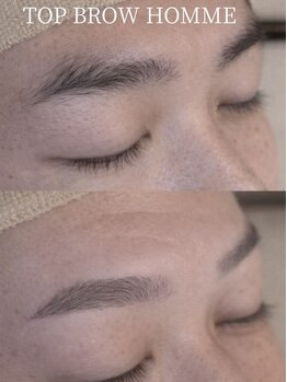 トップ ブロウ オム(TOP BROW HOMME)の写真/《メンズ眉毛特化型サロン》男磨きのステップアップとして最高の眉毛をご提案！