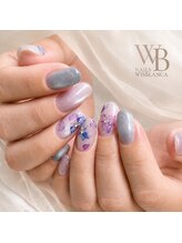 ネイルズ ウィスブランカ(Nails wisBlanca)/定額ネイル☆梅雨ネイル