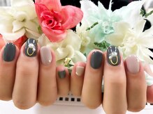 ダブルネイル(Double Nail)/[石田] シンプル秋ネイル