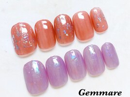 透け感可愛いホイルデザイン