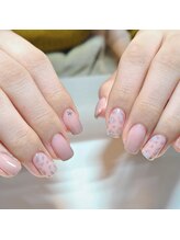 ネイルアンドまつげエクステ専門サロン スリー(THREE)/やわらかヒョウ柄