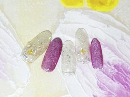 ラメネイルヒトデパール