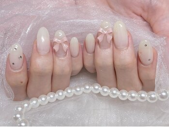 バベル 北堀江店(Babel)/リボンネイル ¥6000+追加