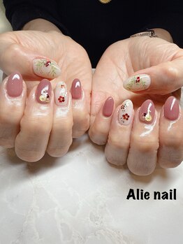 アリーネイル(Alie nail)/【定額アートコース】シンプル