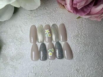 フラワーネイル　春ネイル