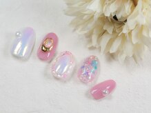 ネイルサロン ソウ 京橋店(Nail Salon Sou)/オーロラ×ピンク