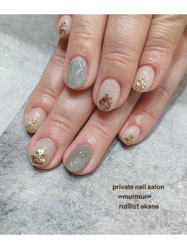 プライベート ネイルサロン マーマ(murmur)/大理石風ネイル