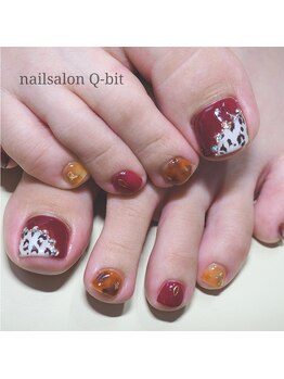 ネイルサロン キュービット(Q-bit)/レオパード