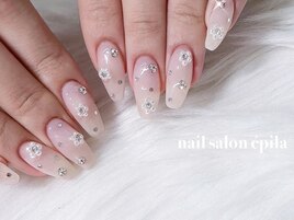 オーロラ×3Dネイル