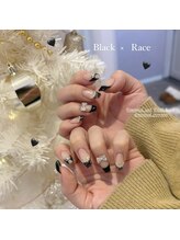 リアンド(Li&)/黒レースネイル