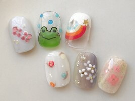 紫陽花ネイル