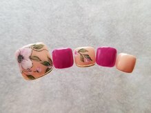 ネイルフロンティア 吉祥寺(NAIL FRONTIER)/手描き芙蓉フット¥8980～