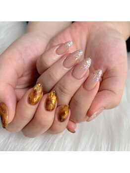 バブラブ/べっこう×ラメグラデ