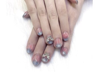 クイーンネイル 新宿(Queen nail)/チークマグネットグラデーション