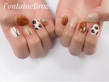 フォンテーヌブロー 野々市店(Fontaine Brow)の写真/【Hand/Footフリーデザイン】当店人気!パーツ代込みアートし放題メニュー☆お気に入りデザインができる♪