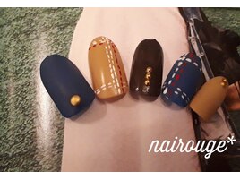 刺繍風ネイル♪