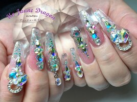 【ロングネイル】ゴテゴテネイル