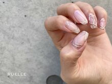 リュエル(RUELLE)/ミラー◇チェックネイル