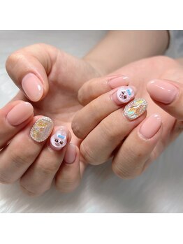 バブラブ/おぱんちゅうさぎネイル
