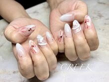 クリーク(CREEK)/お正月へびちゃん巳年ネイル