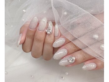 エクラベル(E'clat belle)/フラッシュ×3Dビジューネイル