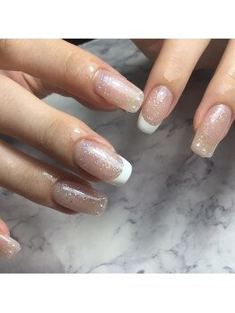 アイ アンド ネイル(Eye＆Nail Day)/フレンチ×ベースカラー有り☆