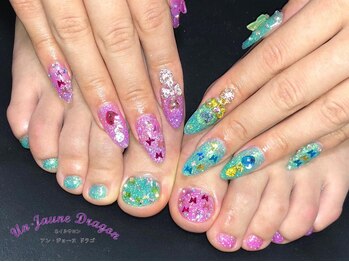 アン ジョーヌドラゴ/【フットネイル】お揃いネイル