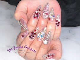 【ロングネイル】ハートネイル