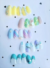 ネイルステーション ブルー(Nail Station BLUE)/5月6月　定額デザイン6500