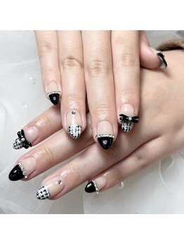 ケソン ネイル スタジオ(qeson nail studio)/フレンチガーリーピックアップ☆