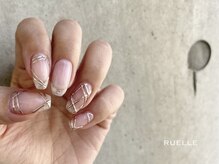 リュエル(RUELLE)/秋ネイル2021◇チェックネイル