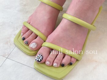 ソウ 難波店 nail salon Sou/フラワーnail