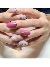 ネイルアンドまつげエクステ専門サロン スリー(THREE)/ツイードネイル