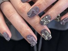 アイネイルズ 天神今泉店(I-nails)/【sana.i】ぽこぽこブラック