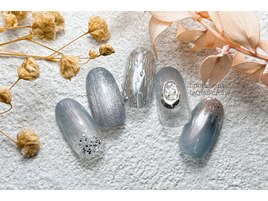 夏シルバーネイル