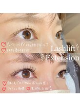 ネイール(Naiiiiil)/上Lashlift 下マツエク付放