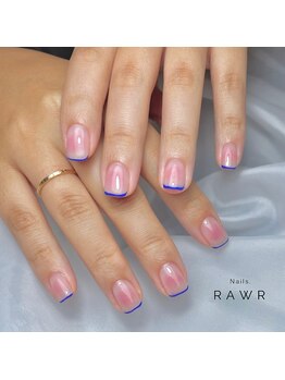 ネイルズロアー(Nails.RAWR)/スキニーフレンチネイル