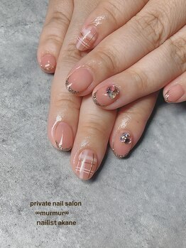 プライベート ネイルサロン マーマ(murmur)/チェックネイル