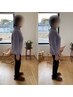 【O脚、背骨の弯曲、猫背、巻き肩など】姿勢改善コース   