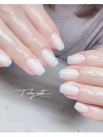 ■ワンカラー■＋先端ライン