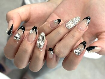 ティーエヌ 天王寺店の写真/【韓国ネイル☆ワンホンコース￥6300】パーツは入荷状況により変動あり/カラー変更OK/デザイン変更不可