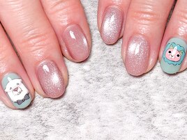 マグネット×キャラクターネイル