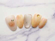 池袋ネイルサロン イイネイル(Ee-Nail)/ジューシー桃ネイル初回￥6980