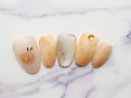 ジューシー桃ネイル初回￥6980