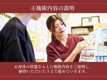 めいほく接骨院 名古屋本院/~ご来院からお会計までの流れ~