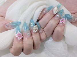 【スカルプ】ラメグラデーション