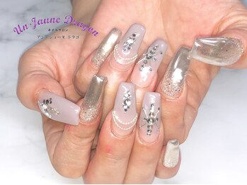 アン ジョーヌドラゴ/【ロングネイル】ストーンアート