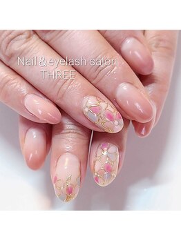 ネイルアンドまつげエクステ専門サロン スリー(THREE)/ミラーフラワー